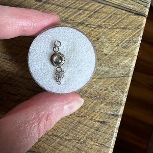 Highnoon Handmade 14K White Gold and Platinum Charm